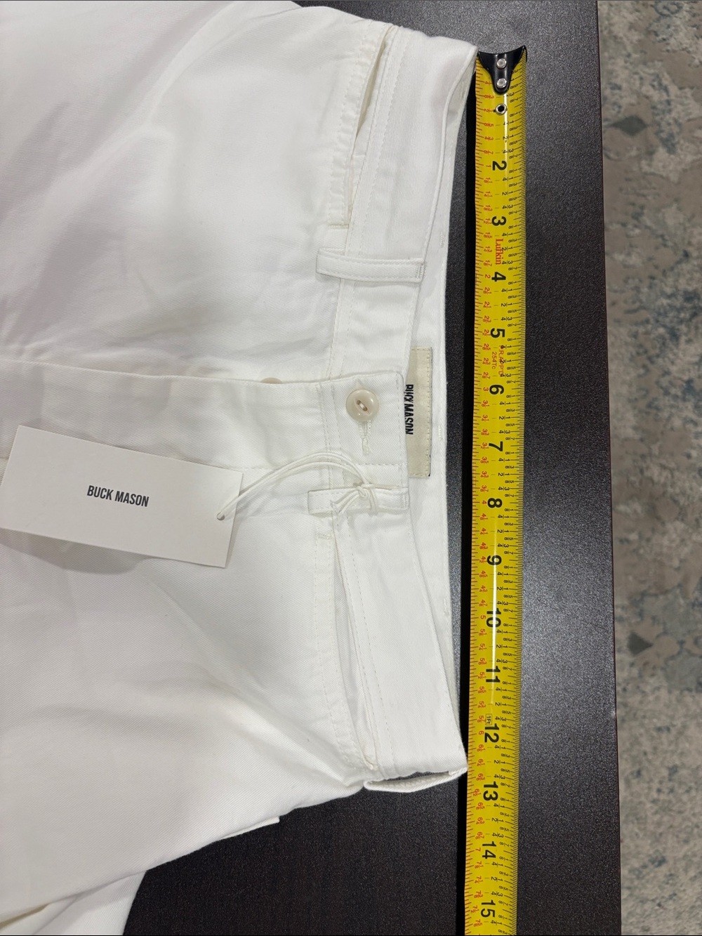 NWT Buck Mason Women’s White Wide Leg Sailorette Pant Size 23 Retail $198 - Picture 2 of 11